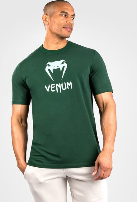 Venum Classic T-shirt Katoen Donkergroen Turquoise - L