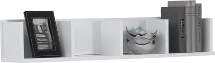 Wandrek Blossom Wit - Breedte 92 cm - Hoogte 16.5 cm - Diepte 17 cm