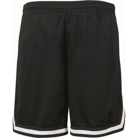 Build your Brand Two-tone Mesh Shorts BY047 - BLACK/BLACK/WHITE - XXL