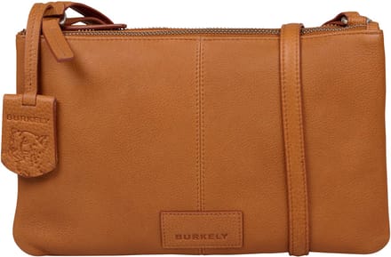 Burkely Soft Skylar Double pocket zip - Tas - Volwassenen - Cognac