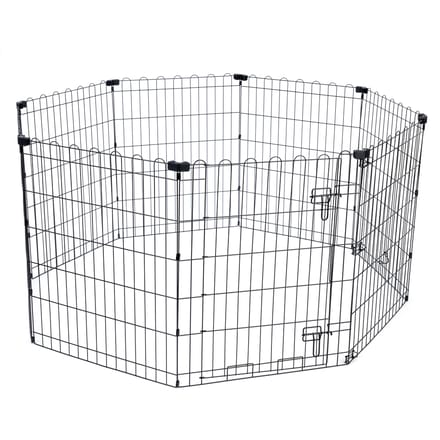 TIAKI metalen puppypen maat M: 8 panelen à 61x76cm, hond