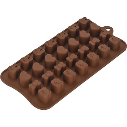 Chocolade Snoep Vorm Schattige Siliconen Bakvorm Herbruikbaar voor IJsblokjes Gelei Pudding CC-090 black