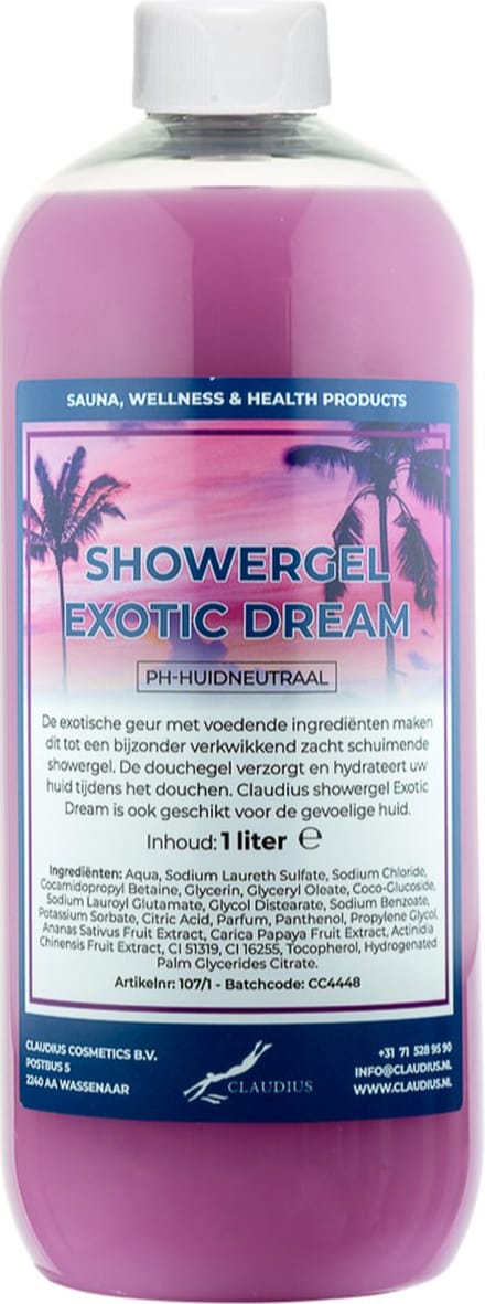 Claudius Douchegel Exotic Dream 1 liter - Showergel
