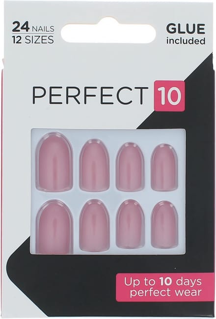 Elegant Touch Perfect 10 Pre-Glued Nails - Rose Pink