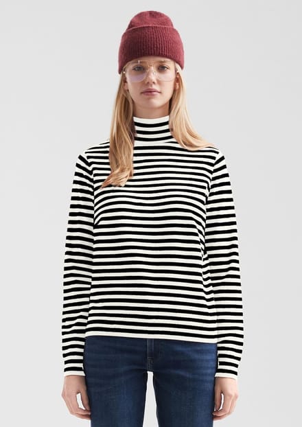 QS - female - Trui met opstaande kraag van een viscosemix