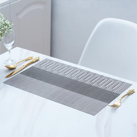 Set van 4 PVC Wasbare Placemats voor Eettafelmat Antislip Placemat Set In Keukenaccessoires Onderzetter Wijnmat 4 slices (30x45cm)&Rectangular