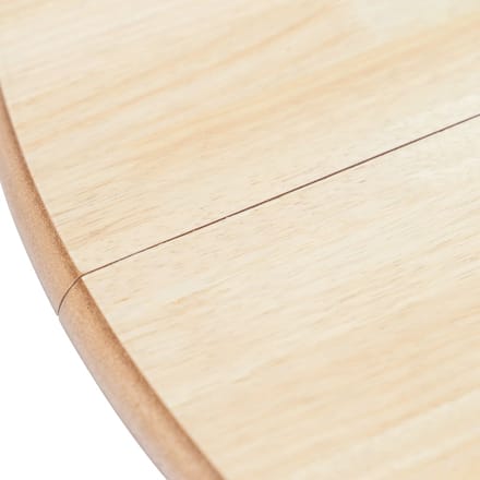 vidaXL - Eettafel - 106 - cm - massief - rubberwood - wit - en - bruin