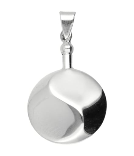 Zilveren Ashanger Yin Yang ketting hanger