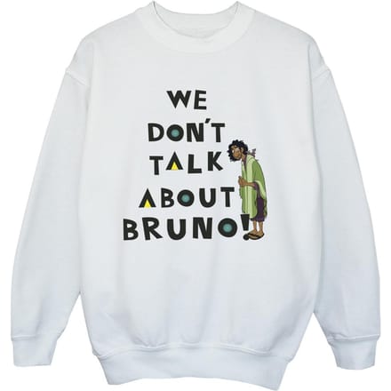 Disney Jongens Encanto We Dont Talk About Bruno Jongens Sweatshirt (Wit)