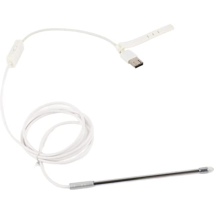 Endoscope Visuel 4,9 mm Cavité Oreille Nez Caméra Endoscope Inspection Vidéo Cure-oreille avec Lumière LED white