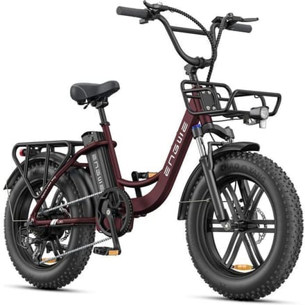 Vélo électrique - ENGWE - L20 BOOST - 20 pouces - Autonomie 140 km - Moteur 250 W rouge