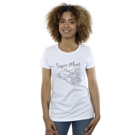 Disney Dames/Dames The Aristocats Marie Super Mum Katoenen T-Shirt (Wit)