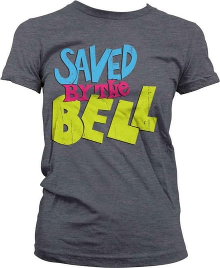 Saved By The Bell Dames Tshirt -XL- Distressed Logo Grijs