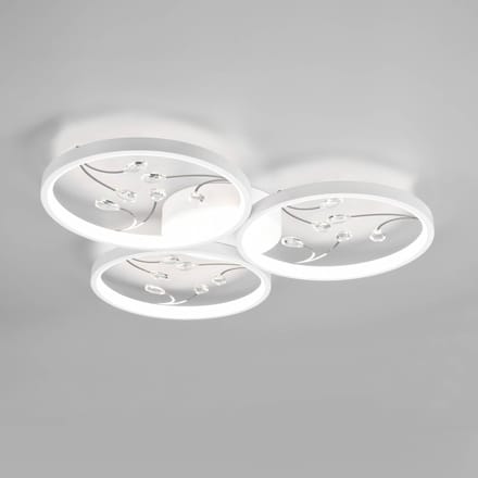 Trio Lighting Plafondlamp Groovy 3-lamps wit 4.000K