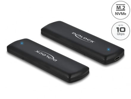 Delock External Enclosure for M.2 NVMe PCIe SSD with USB Type-C™ female - tool free