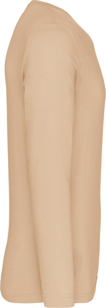 Kariban T-shirt V-hals lange mouwen K358 - Light Sand - XL