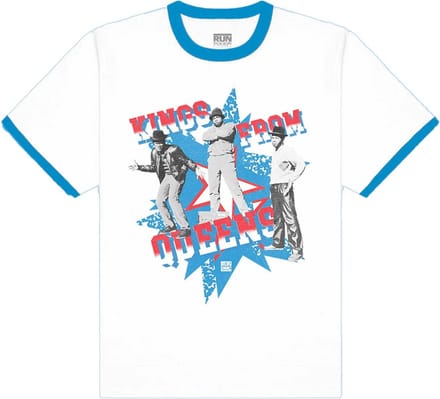 Run DMC - Kings From Queens Heren T-shirt - S - Wit