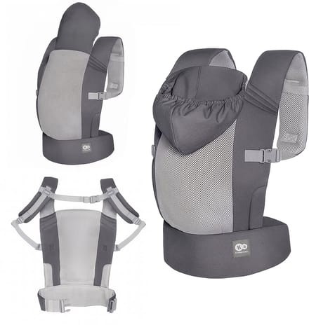 Kinderkraft CARRYBEE - Draagzak - Lichtgewicht - tot 20 kg - Grijs