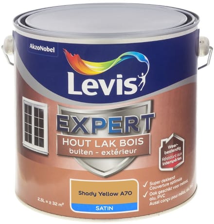 Levis - Expert Hout Lak Buiten Satin Mix - Shady Yellow A70 - Mengverf - 2,5 L