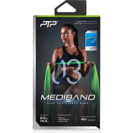 PTP - Mediband - Medium - 15 x 180 cm - Sportelastiek - Weerstandsband - Mobiliteitstraining