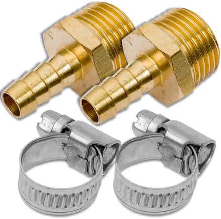 Rockforce - Pneumatisch Koppeling - 1/2" Buitendraad - 8 mm Jodeelka - 2 Stuks