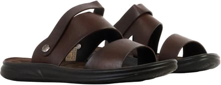 Platte instapsandalen