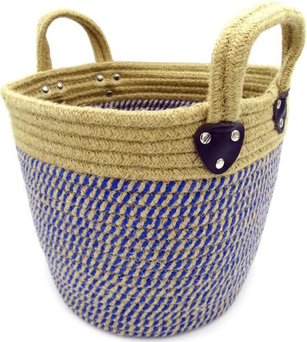Lavandoux - Mand - Katoen - ø20cm - Naturel/Blauw
