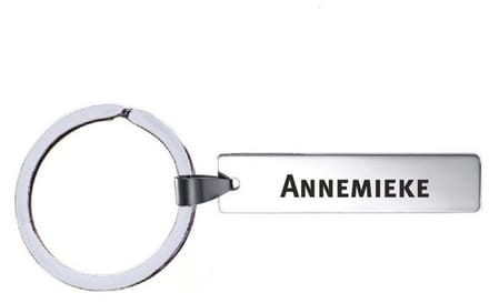 Sleutelhanger Met Naam - Annemieke - RVS