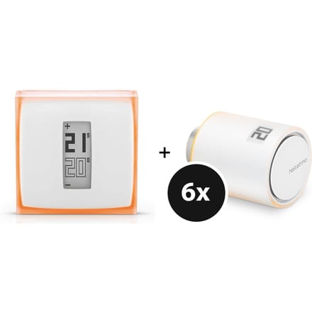 Netatmo Pack “Slimme Thermostaat + 3 Slimme Radiatorknoppen”