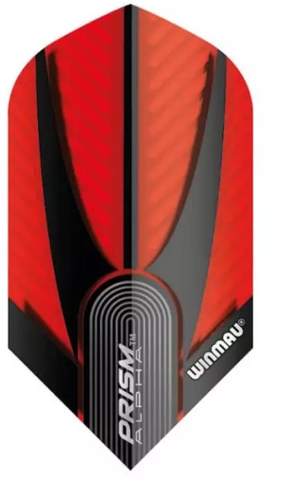 Winmau Prism Alpha Slim Red & Black - Dart Flights