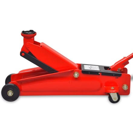vidaXL - Hydraulische - vloerkrik - laag - profiel - 3 - ton - rood