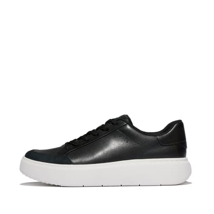 FitFlop Rtg Leather/Suede Sneakers Dames Sneakers - Zwart