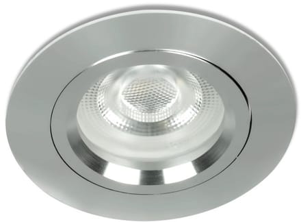 LED Mini inbouwspot Astor -Rond RVS Look -Extra Warm Wit -Dimbaar -3.6W -Integral LED