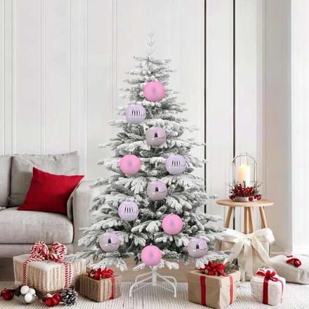 vidaXL - Kerstbal - Set - XL - 9 - st - Roze - Ø - 15 - cm - Kunststof
