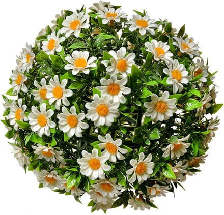 Clayre & Eef Buxus bol Ø 22 cm Wit Groen Kunststof