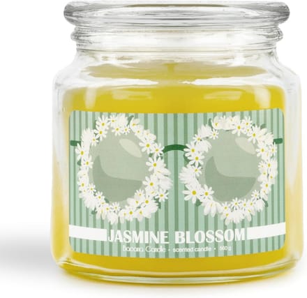 Luxe Geurkaars in Glas met Deksel - Langdurig Aroma - 100 Uur Brandtijd