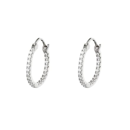 Oorbellen Shiny Hoops - Yehwang - Oorringen - One size - Zilver