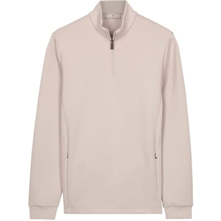 Thomas Maine Trui Sweatshirt Half Zip Doubleface Interlock Licht Grijs / male