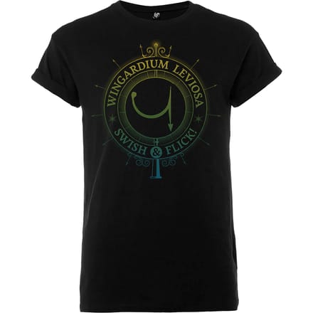 Harry Potter Wingardium Leviosa Swish & Flick Heren T-shirt - Zwart - M