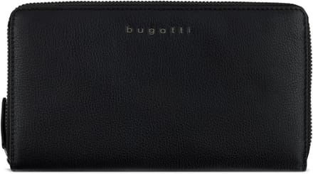 bugatti Portemonnee Mira Ladies Long Zip Wallet Black Zwart