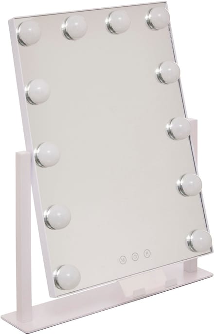 5Five Piverende Make-up LED Spiegel - 35x7x43cm - Wit