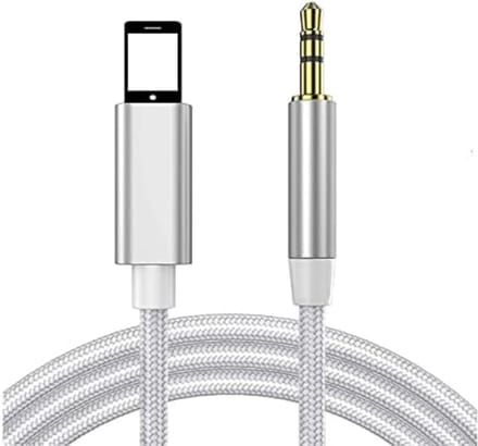 Audio AUX Kabel naar Lightning USB - 3.5mm Hoofdtelefoon Muziek Aansluiting - Audio jack - Autokabel - Zilver