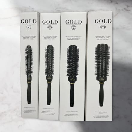 GOLD Borstel Ceramic + Ion Thermal Brush Speed XL 4.5cm + 5.5cm + 6.5cm + 7.5cm