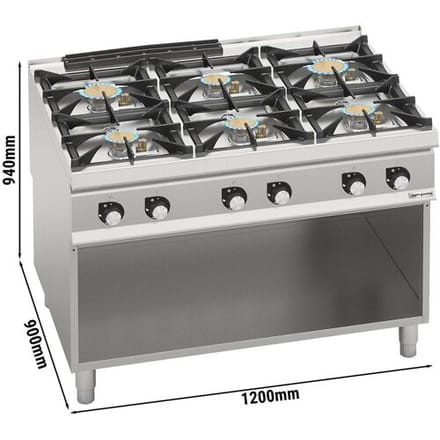 GGM Gastro Gasherd - mit 6 Brennern - 44 kW