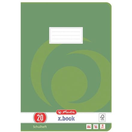 Herlitz schoolschrift x.book, A4-formaat, lijnverdeling 20 / blanco