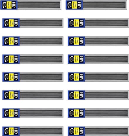 Vullingen voor Mechanisch Potlood - 0.7 mm HB - 192 Stuks