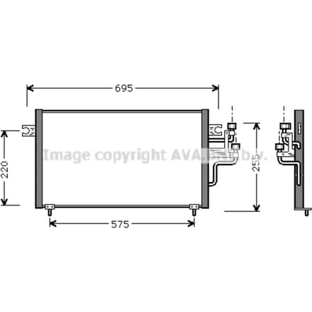 Condensator, airconditioning AVA COOLING MT5119