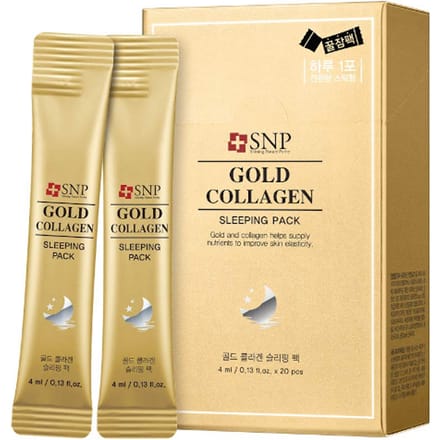 [SNP] (bo1) Pack de couchage hydratant au collagène doré (4 ml * 20ea) 1 paquet beige