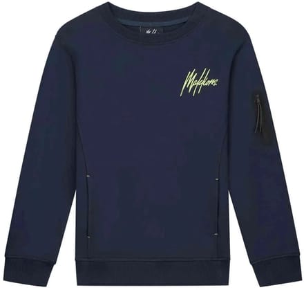 Malelions - Counter Sweater - Navy/Bright Yellow - Maat 164