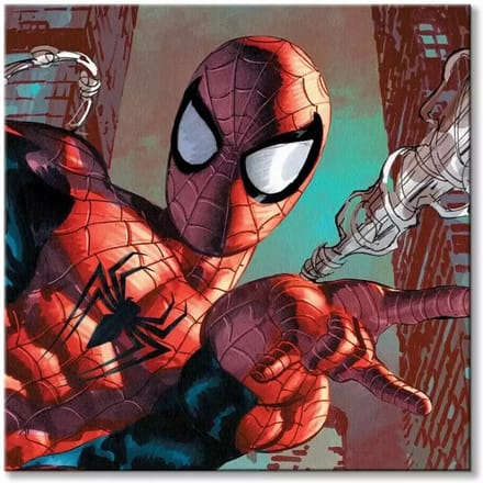 Ingedeeld schilderij voor kind World Trade and Technologies Spider-man